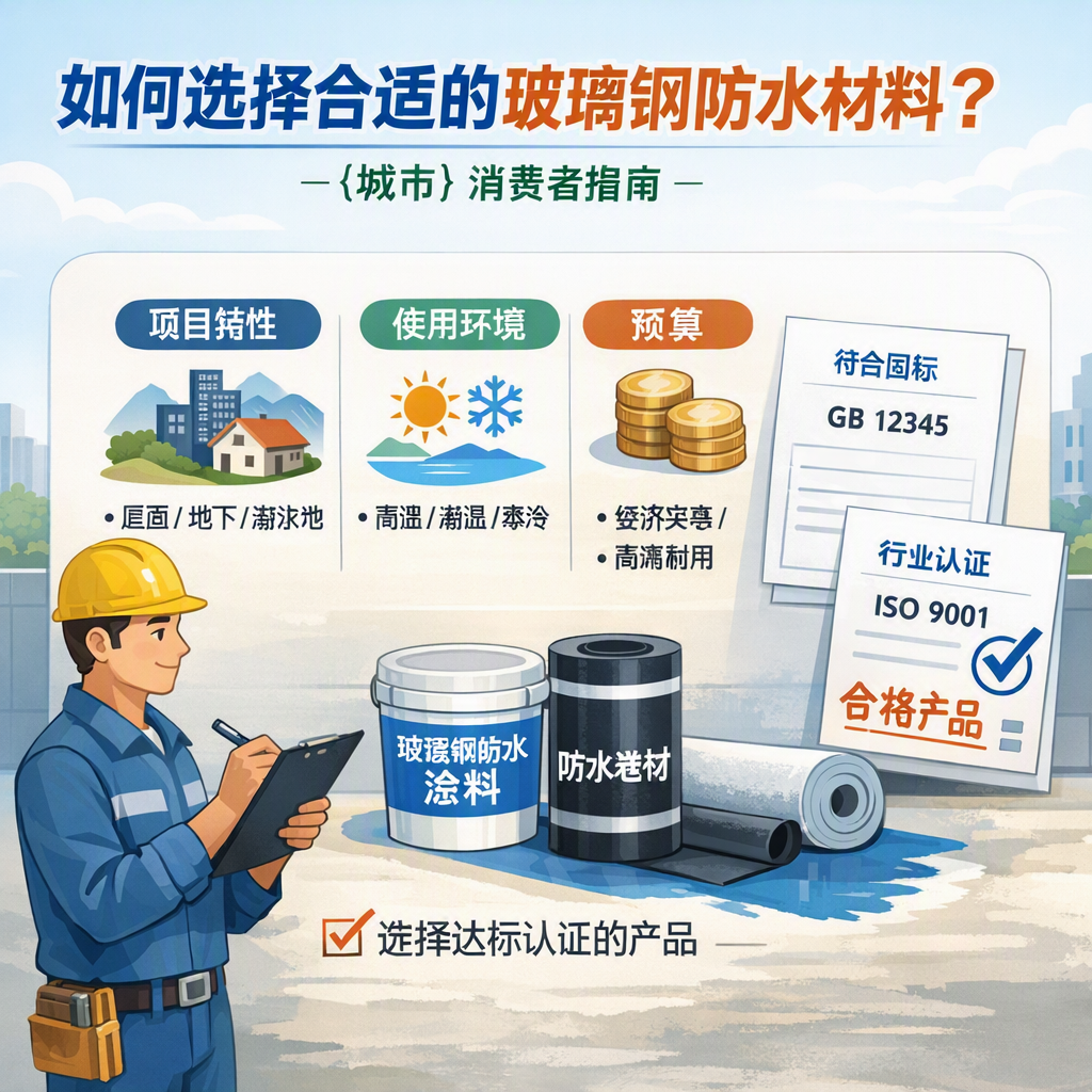 如何判定玻璃钢防水材料的合格标准? 淮北 消费者指南